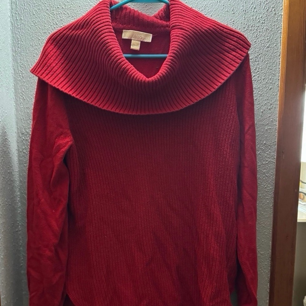 Michaels Red Turtleneck Sweater